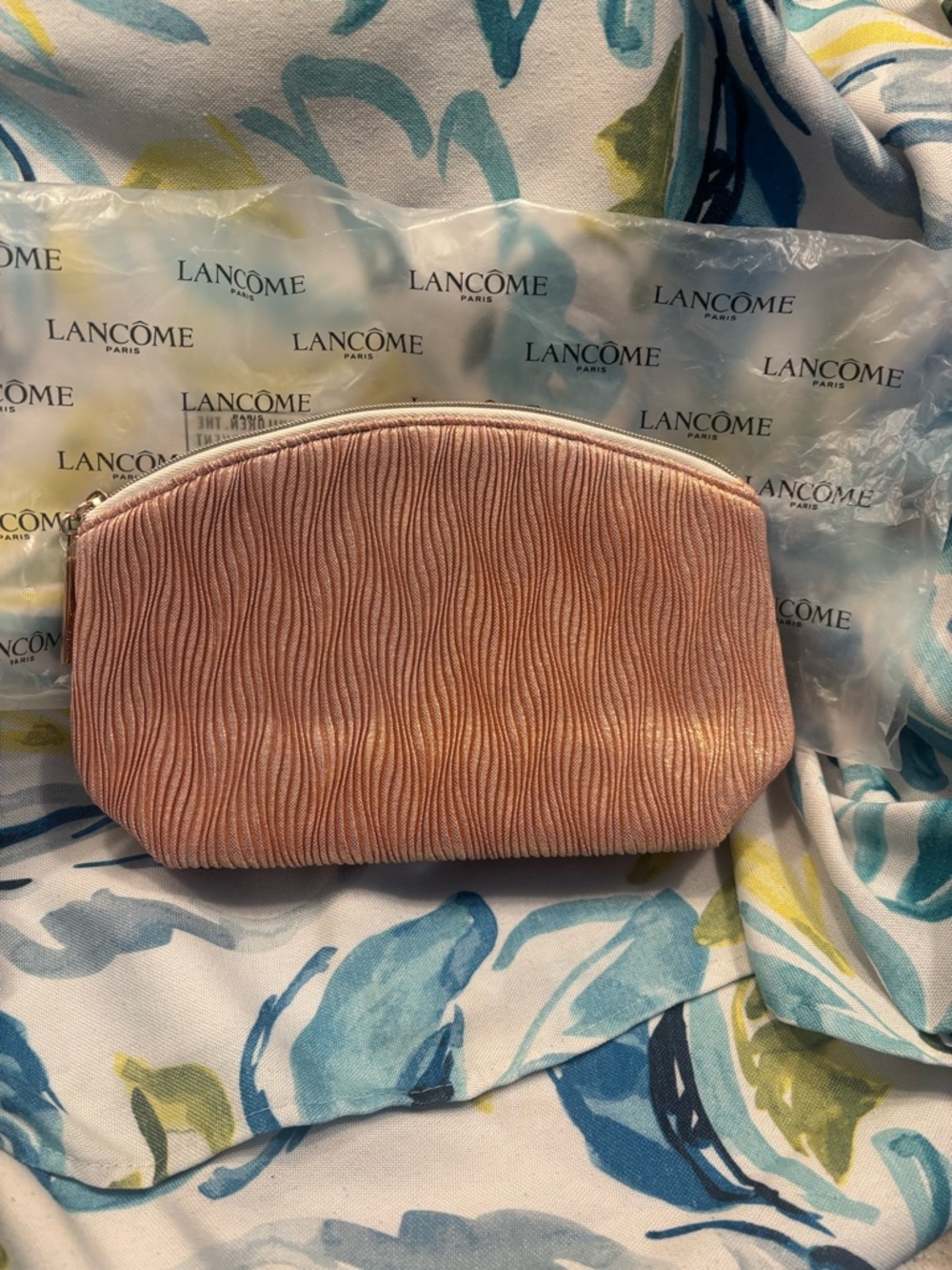 Lancome Pink Wavy Makeup Pouch
